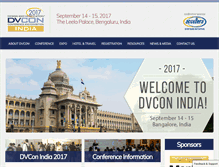 Tablet Screenshot of dvcon-india.org